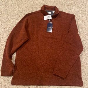 NWT Mens Haggar quarter zip size Large